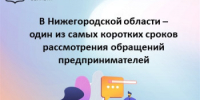 В Нижегородской области – один из самых коротких сроков рассмотрения обращений предпринимателей - Город Бор