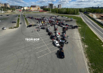 На Бору прошёл традиционный праздничный автофлешмоб