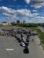 На Бору прошёл традиционный праздничный автофлешмоб 2