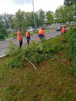 Городские службы продолжают устранять последствия урагана