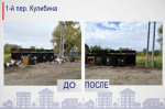 Результат вчерашней работы по ликвидации стихийных свалок вокруг контейнерных площадок